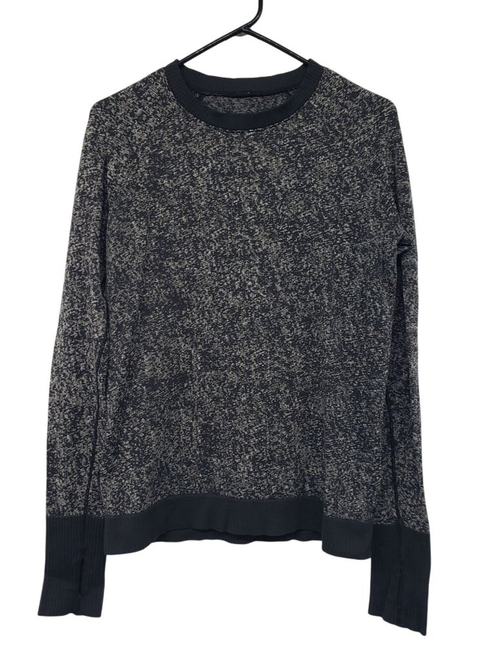 Lululemon Rest Less Pullover Long Sleeve Top Shirt Thumb Holes Base Layer Black